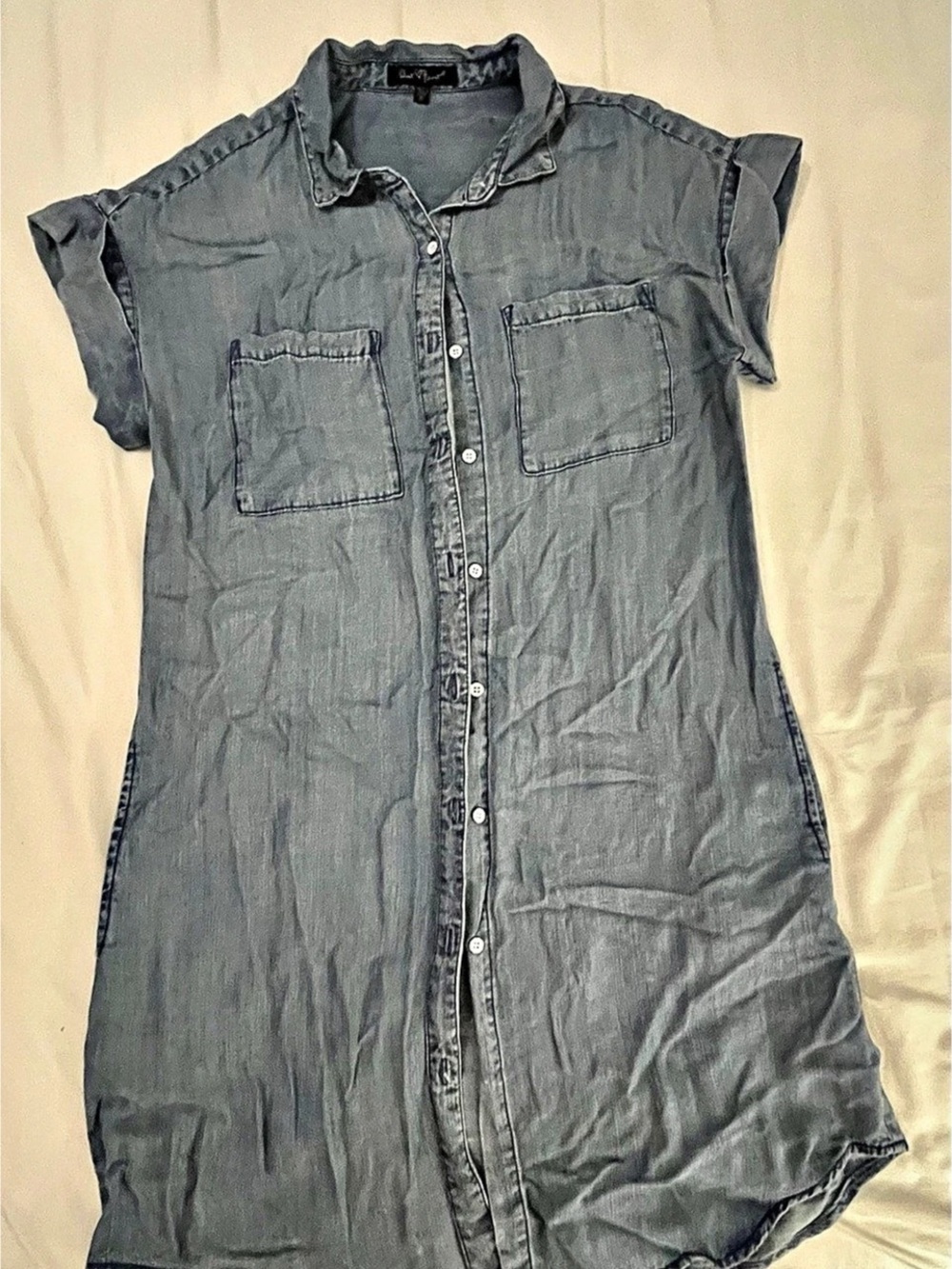 Velvet Heart Denim Shirt Dress Blue Size Medium Like New